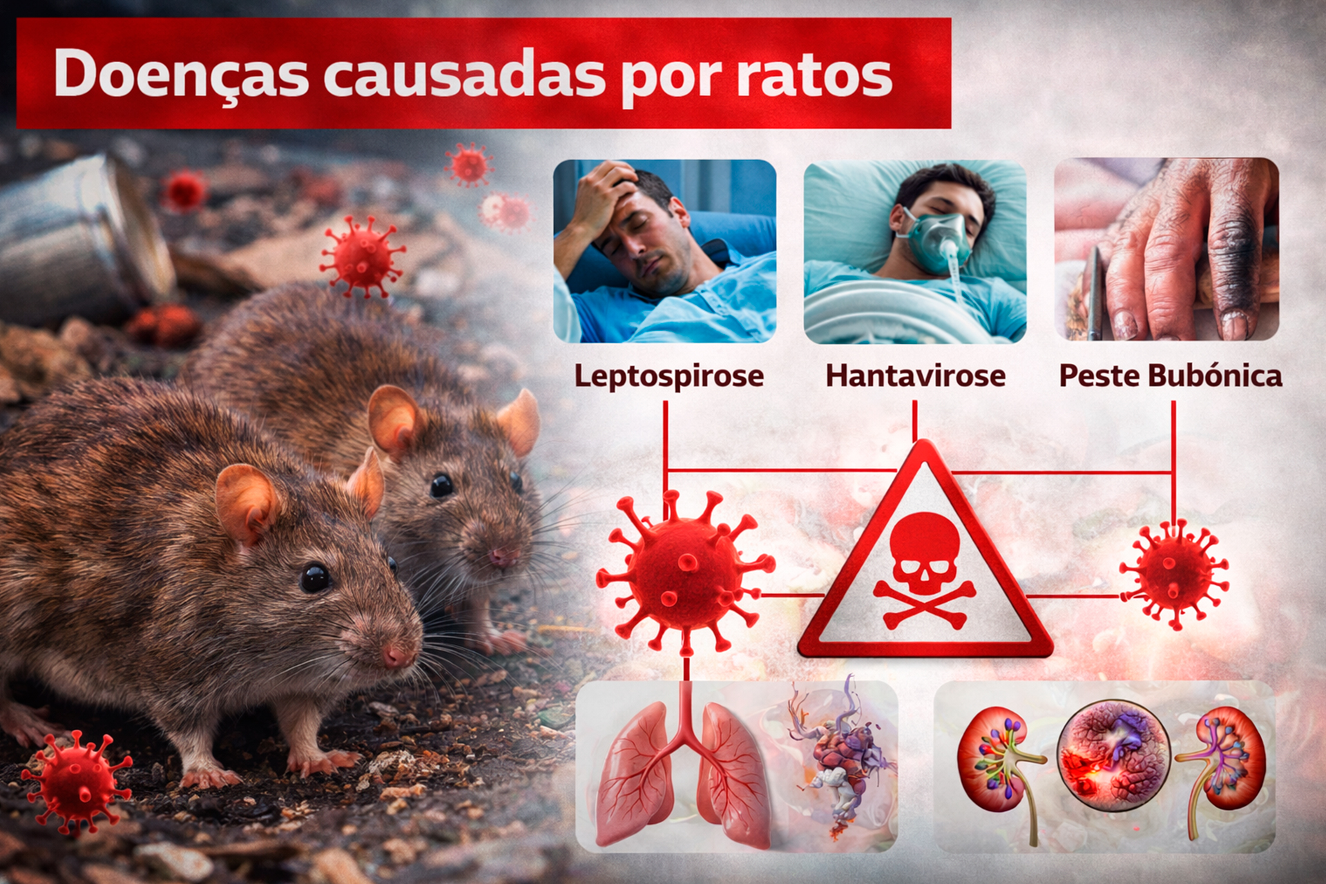 Doenças Causadas por Ratos - Saiba Mais